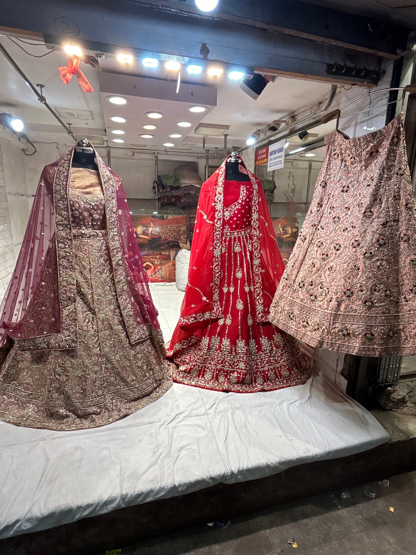 Red bridal lehenga