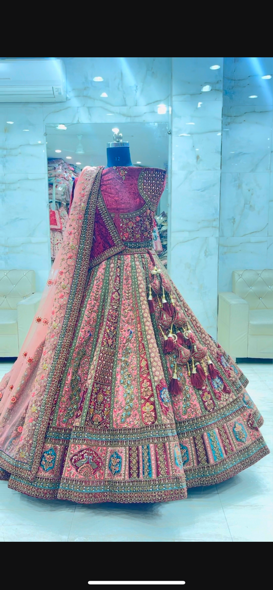 Peacock Lovely Bridal lehenga