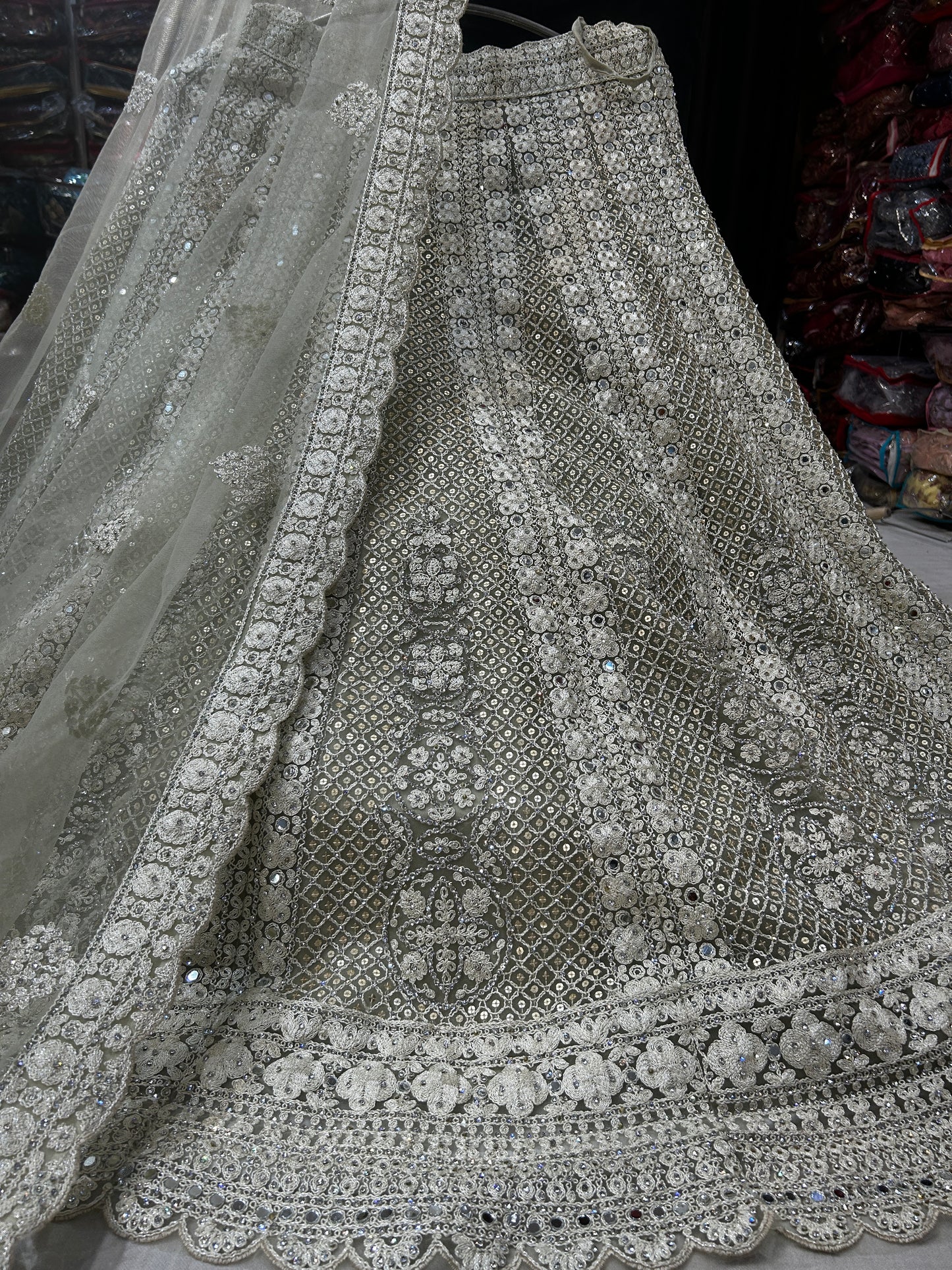 Gorgeous white Designer lehenga 💖