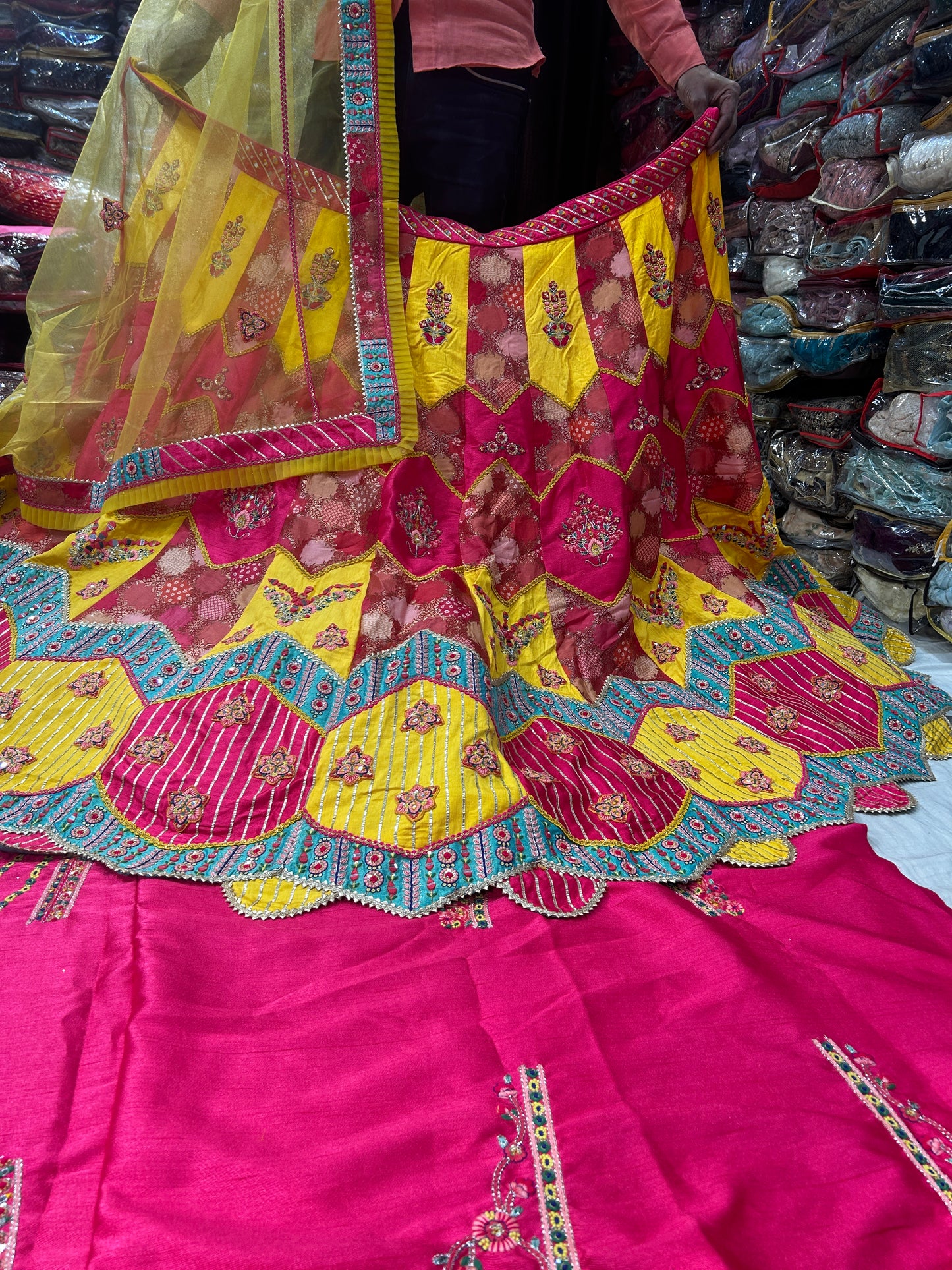 Superb  multi colour lehenga