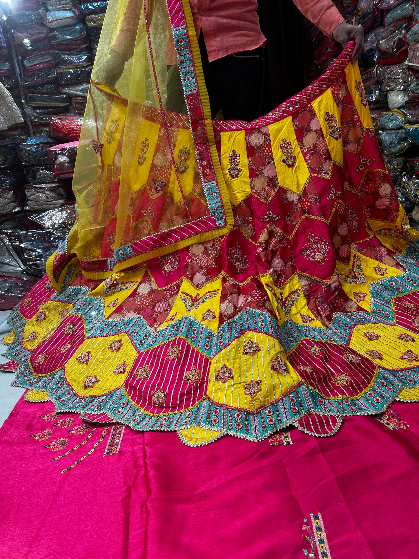 Superb  multi colour lehenga