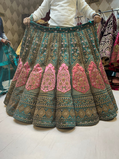 Wow superb Blue Marwari Lehenga