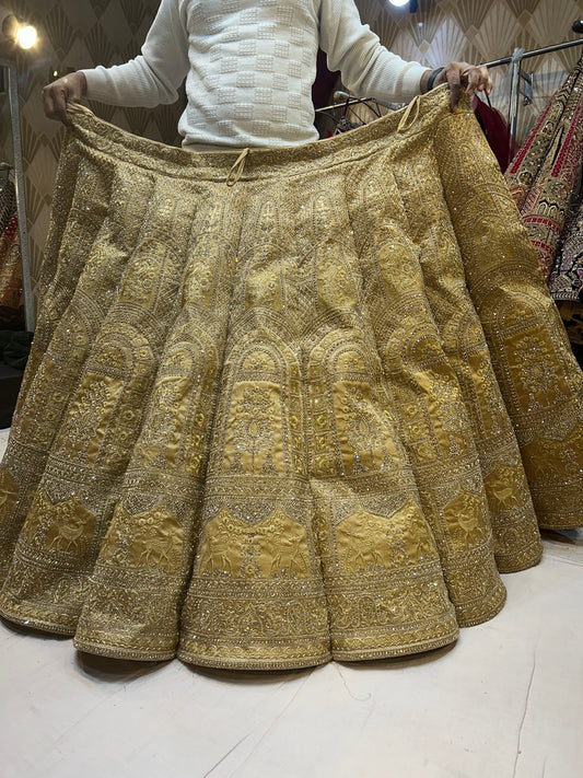 Amazing Golden Lehenga