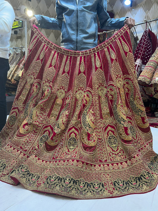 Red Beautiful bridal Lehenga