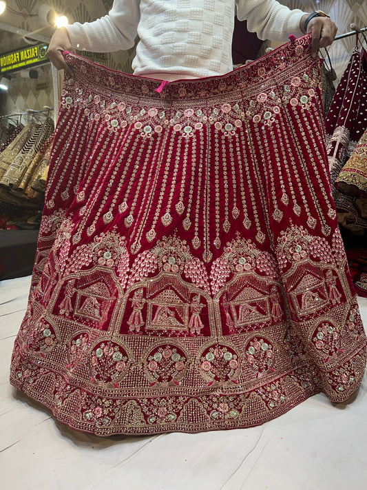 RED Royal Bridal Lehenga