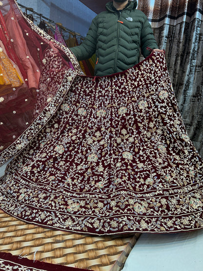 Amazing Purple Violet lehenga