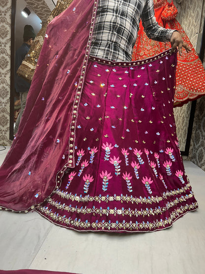 PDP Designer Purple violet Gorgeous Lehenga