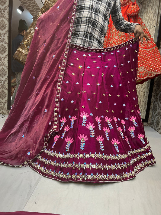 PDP Designer Purple violet Gorgeous Lehenga