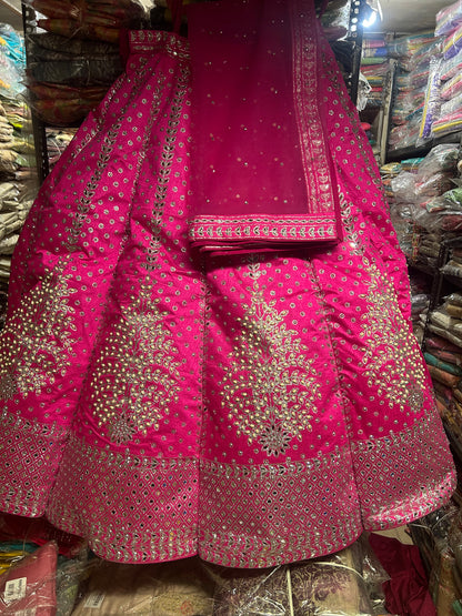 Hit pink Lehenga Choli