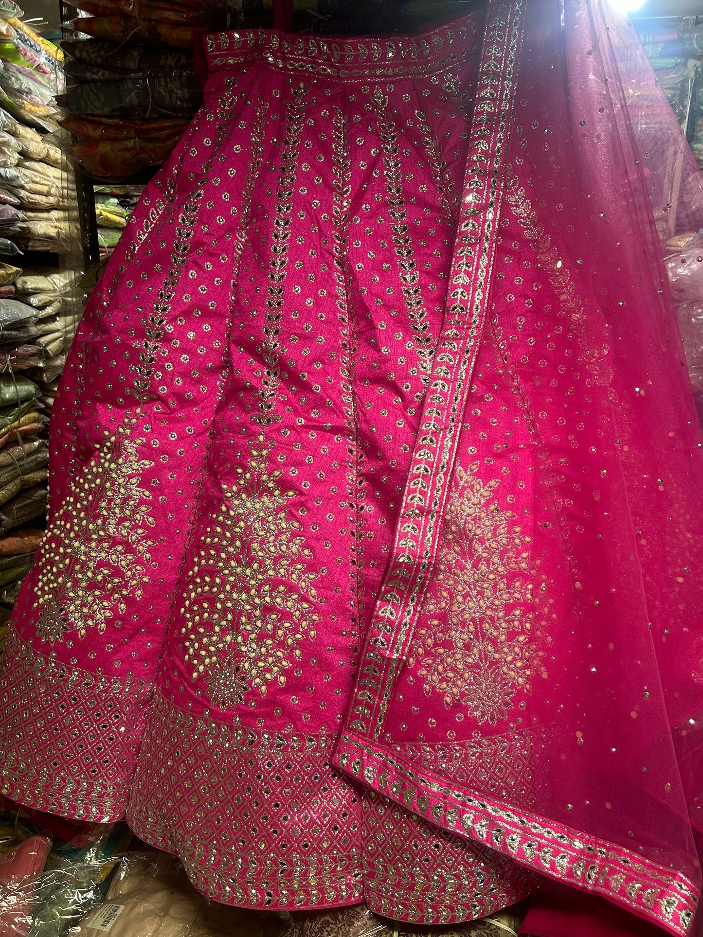 Hit pink Lehenga Choli