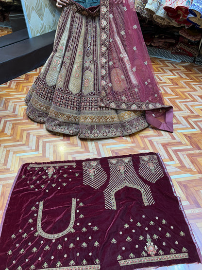 Royal Red Ivory Ball lehenga