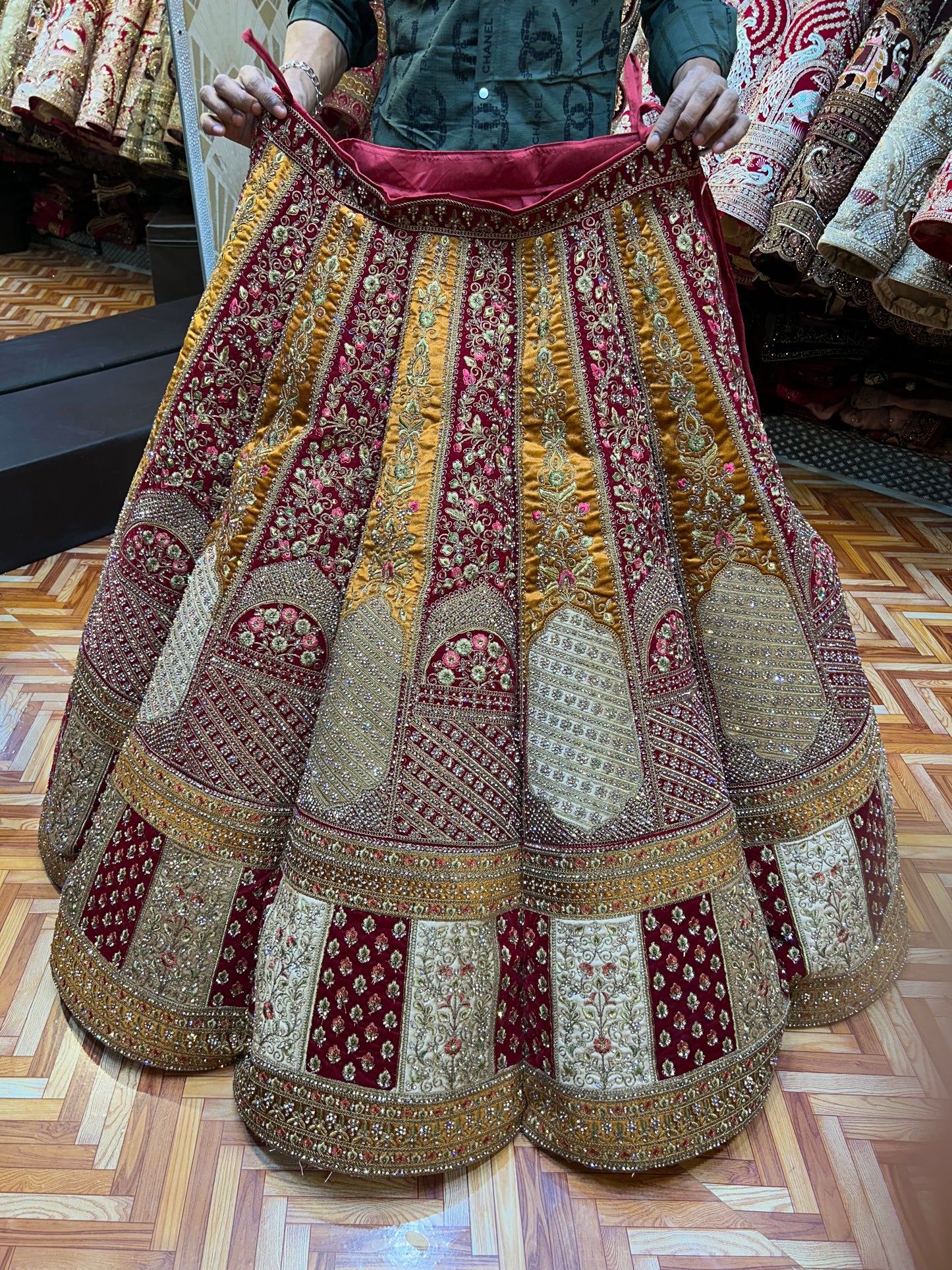 Gajab Ball Mustard yellow lehenga