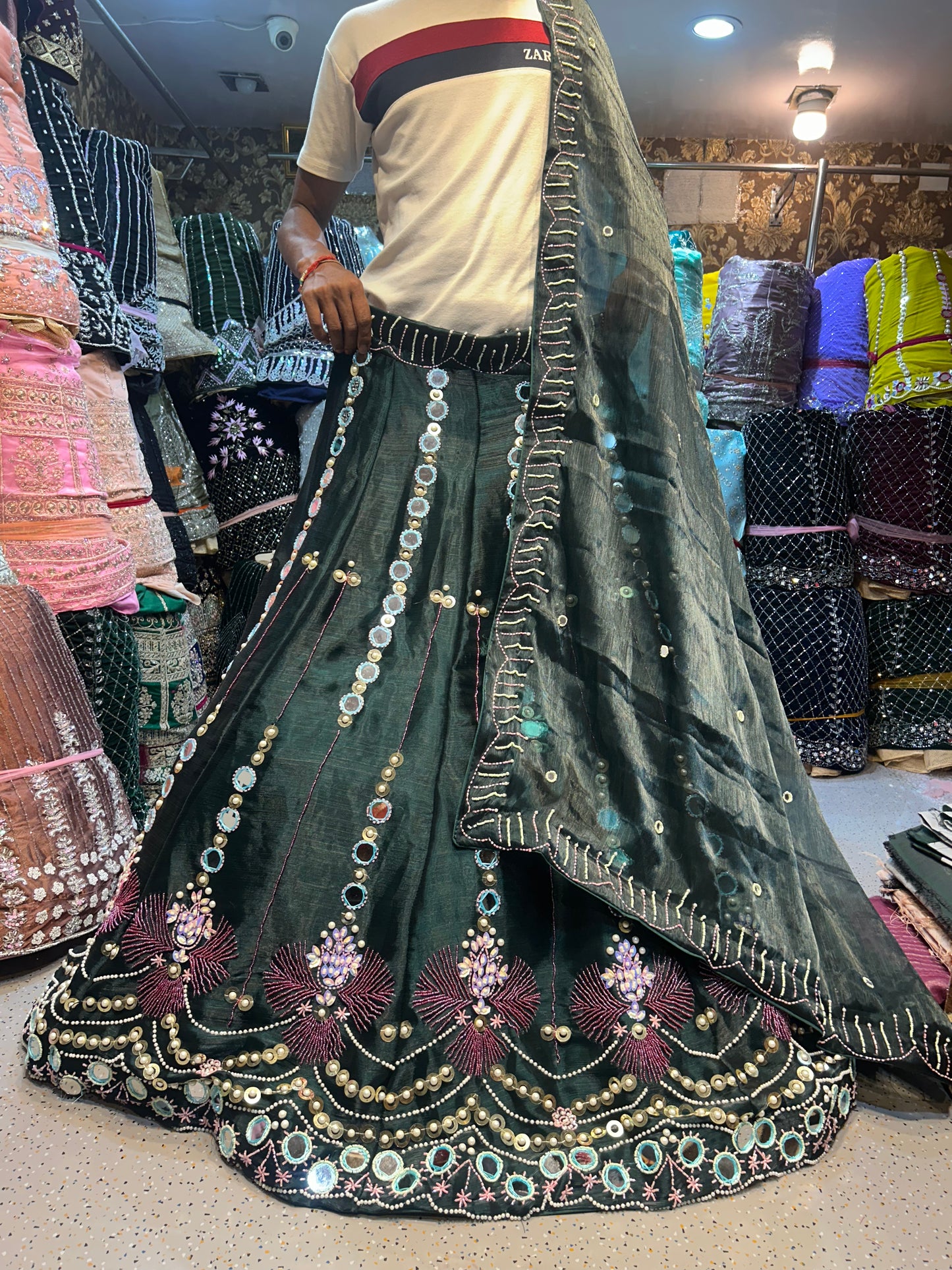 Gorgeous Green lehenga