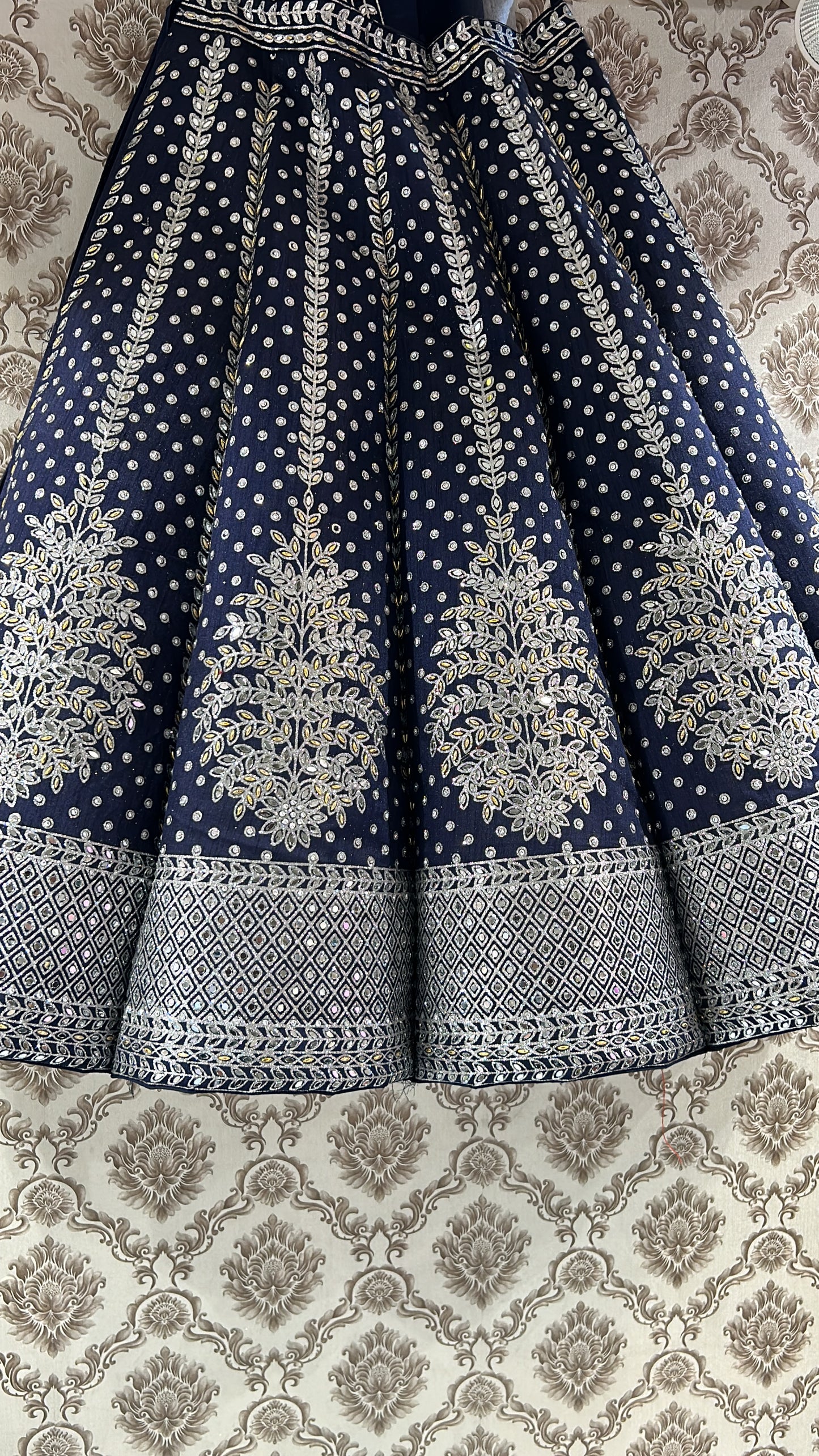 Panel BALL Silverish Lehenga