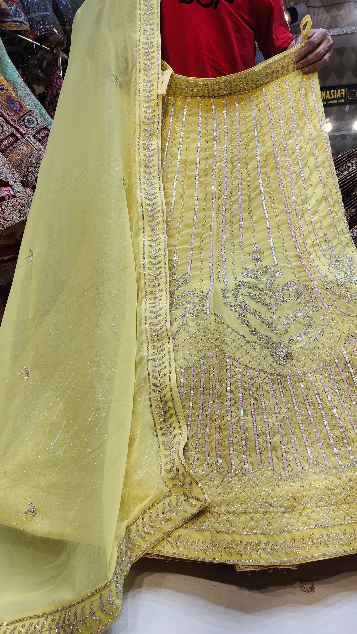 Haldi Mehendi Lehenga