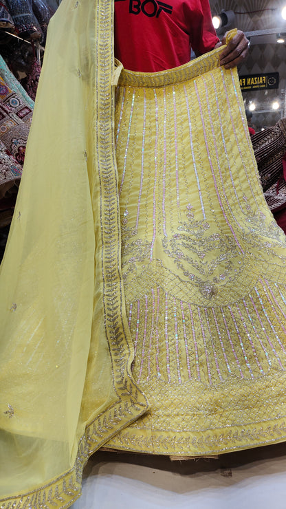 Haldi Mehendi Lehenga