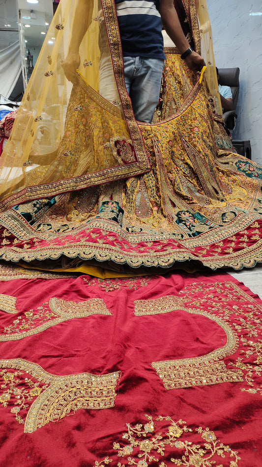 Lehenga con doble dupatta