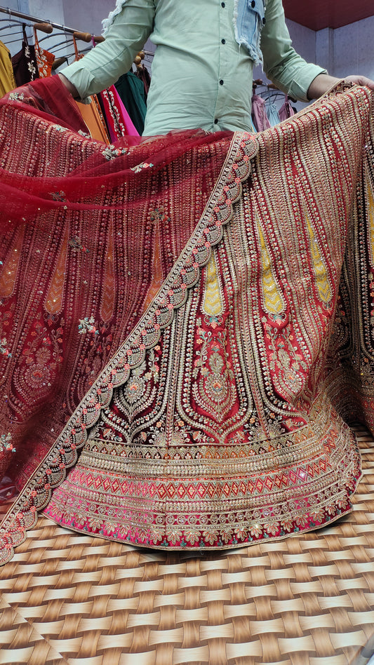 Royal designer red lehenga