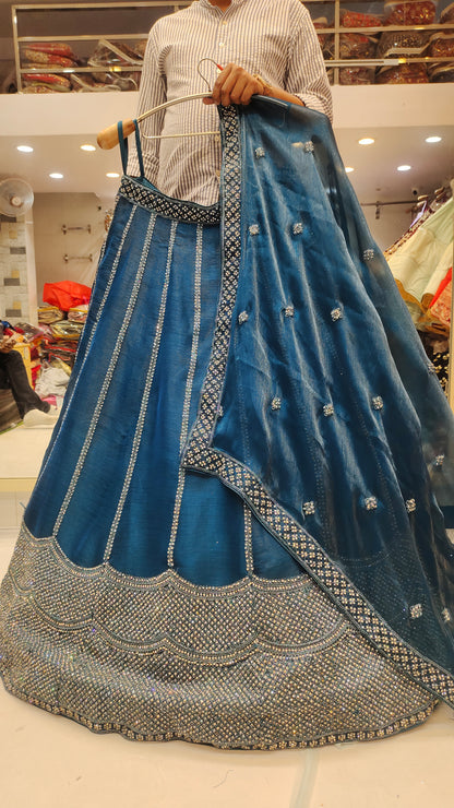 Blue Designer Lehenga