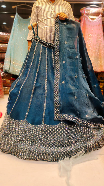 Blue Designer Lehenga