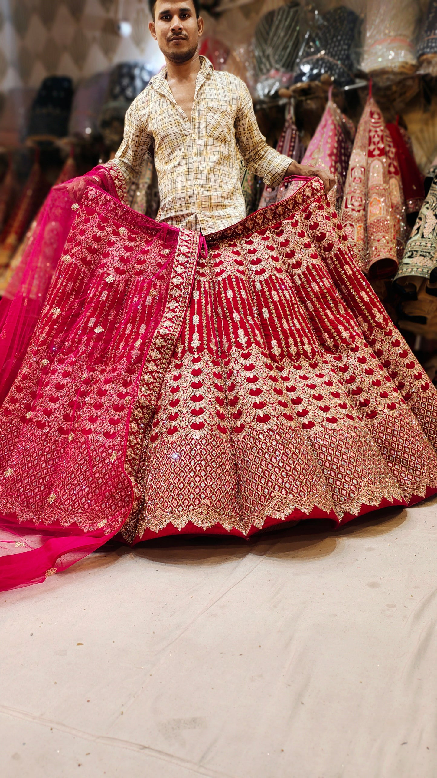 Ball Bubbly red Lehenga