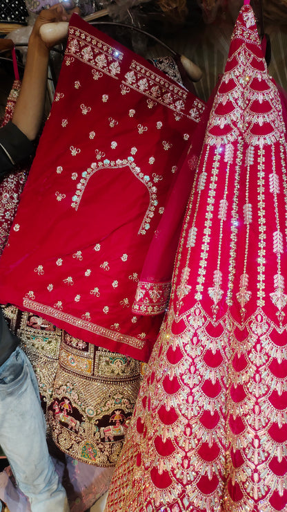 Ball Bubbly red Lehenga