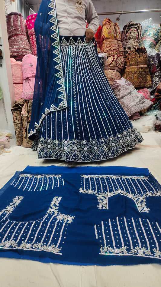 Lehenga azul