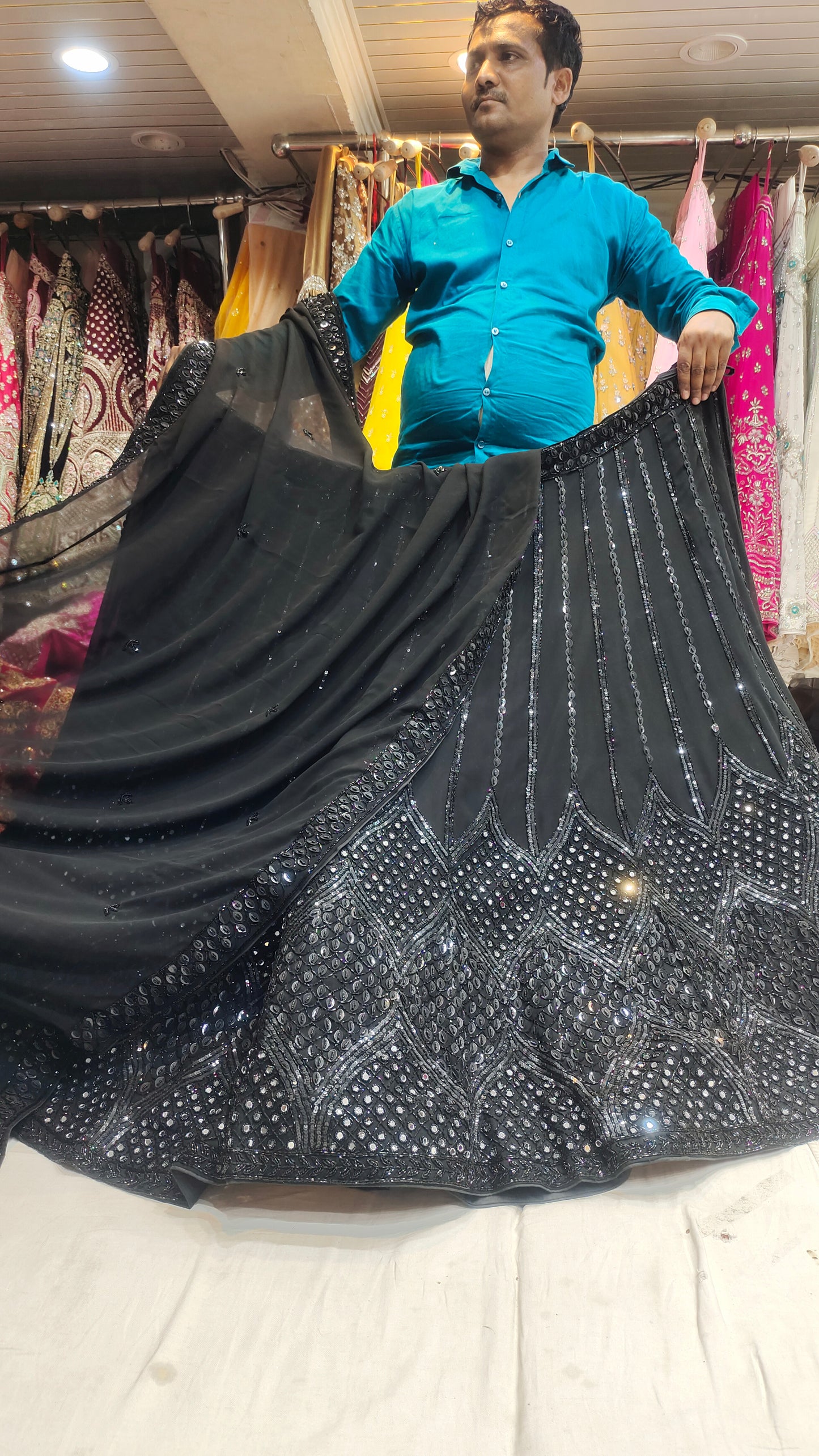 Black Beautiful Lehenga