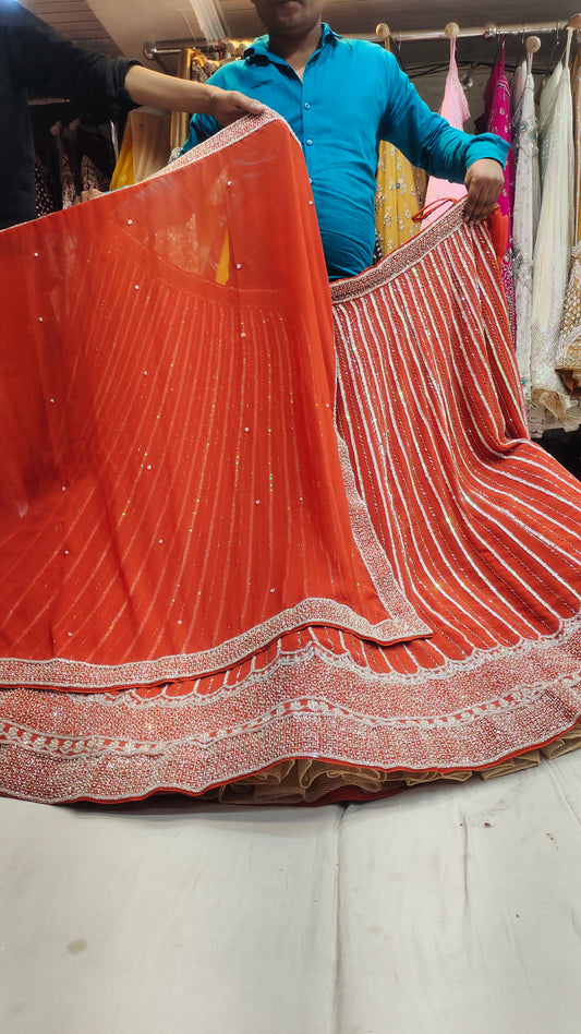 Amazing orange Lehenga