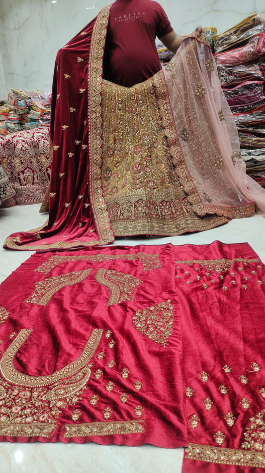 Lehenga con doble dupatta