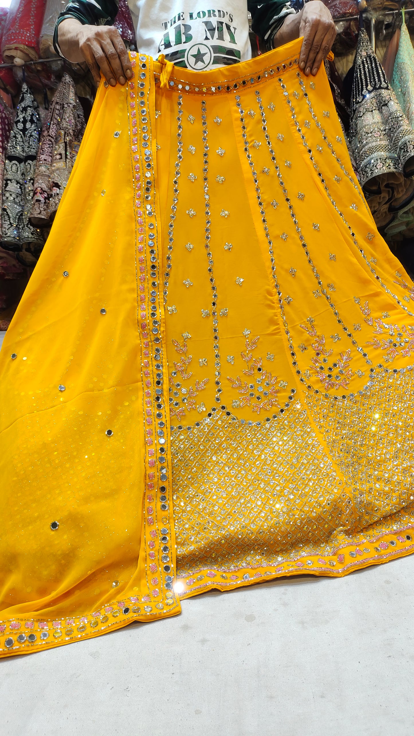 Haldi mehendi Lehenga