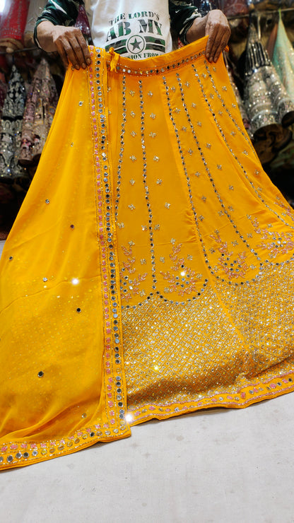 Haldi mehendi Lehenga