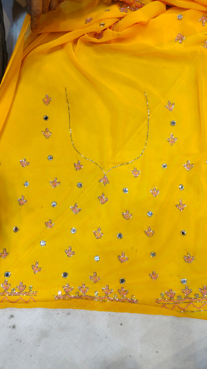 Haldi mehendi Lehenga