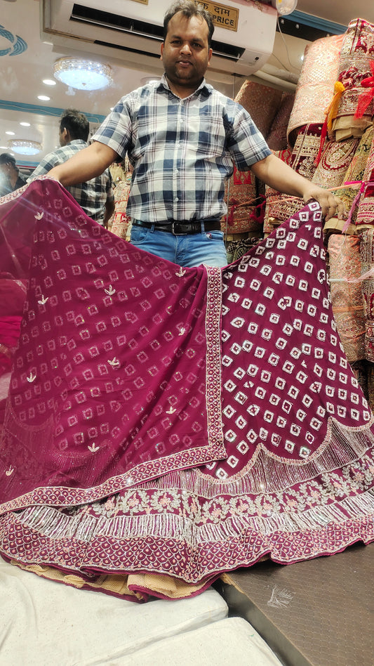 Purple violet Majestic Lehenga