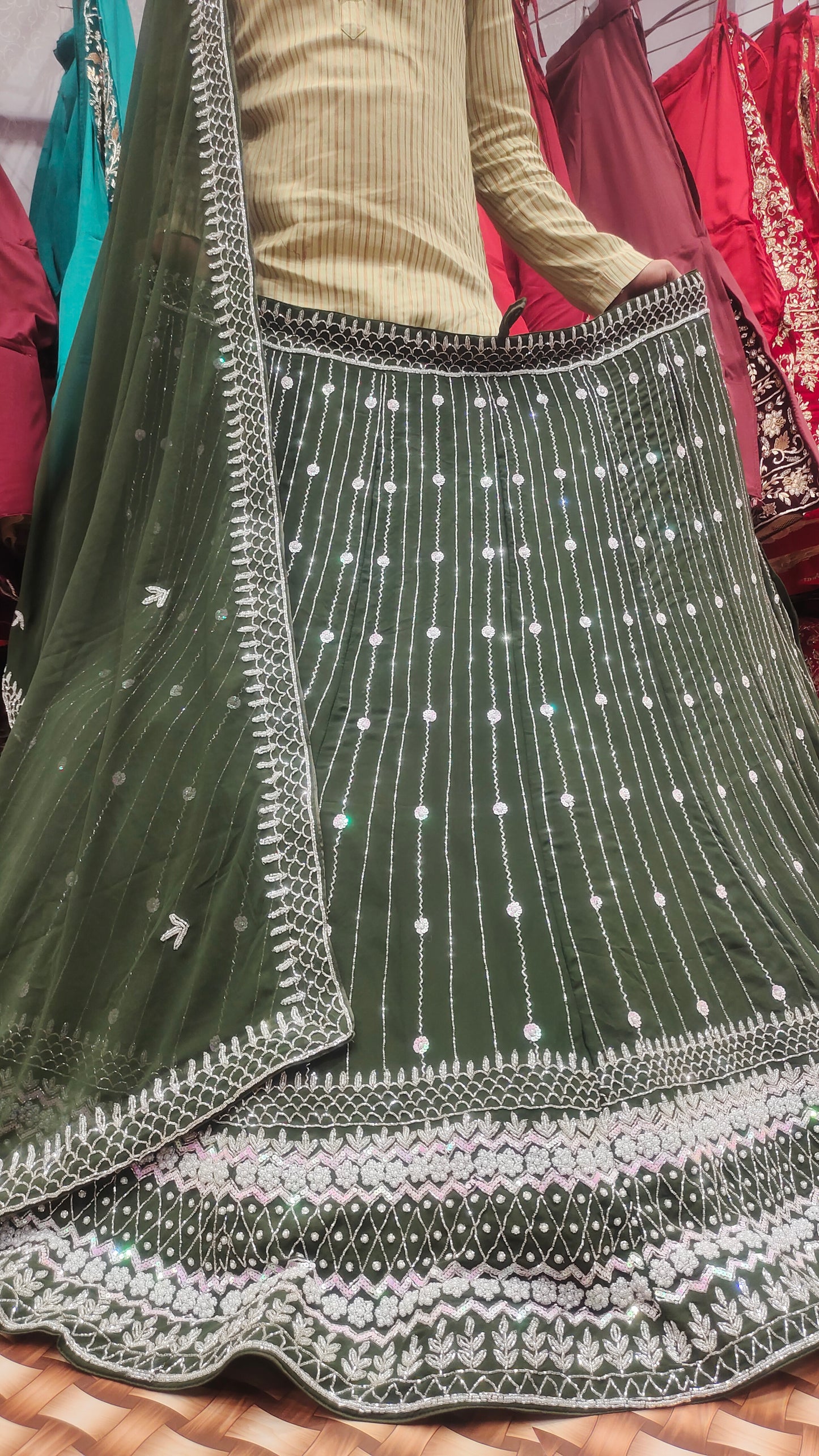 Mehendi special lehenga