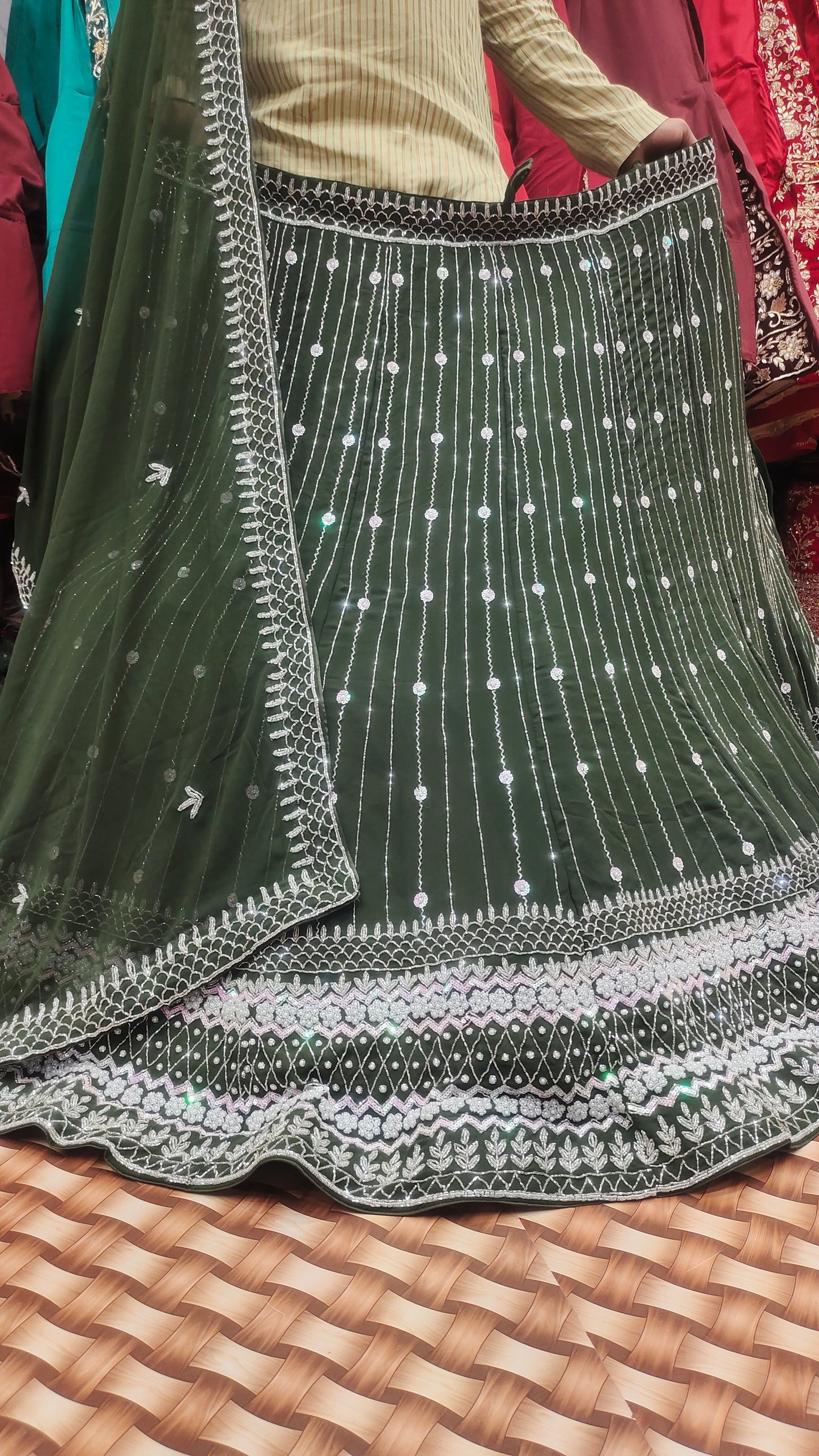 Mehendi special lehenga