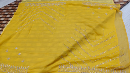 Yellow Haldi mehendi special lehenga