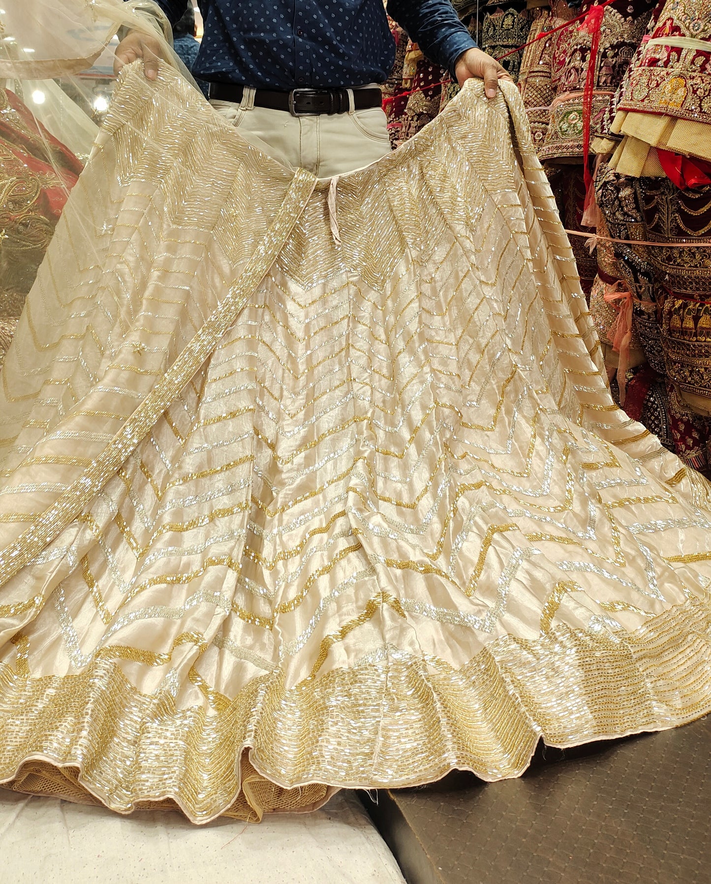 Shinning Golden Lehenga