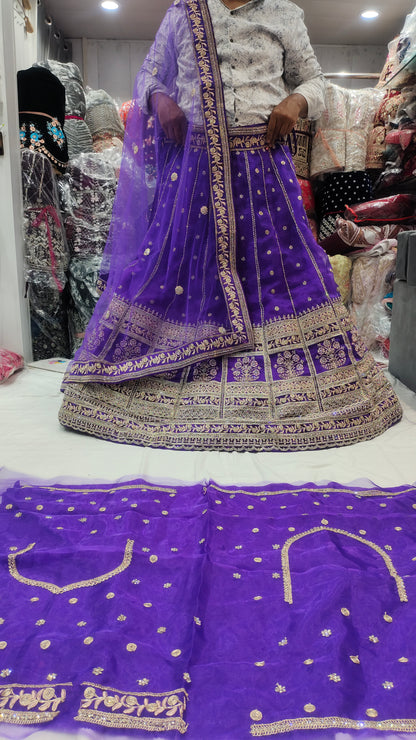 Amazing purple violet designer lehenga 💖