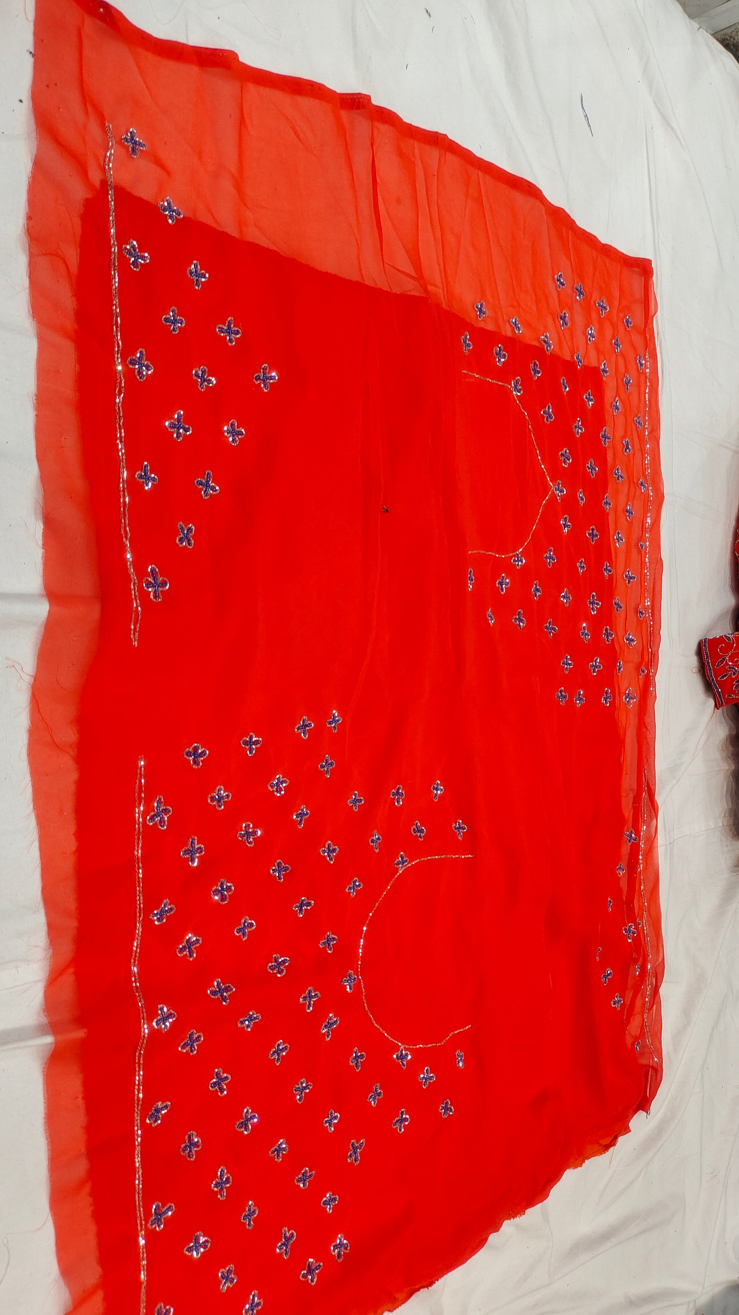 Hermosa lehenga naranja