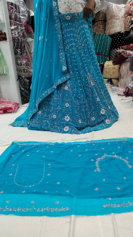 Blue Astonishing Lehenga