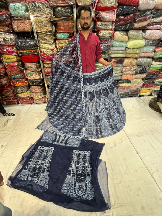 Lehenga azul