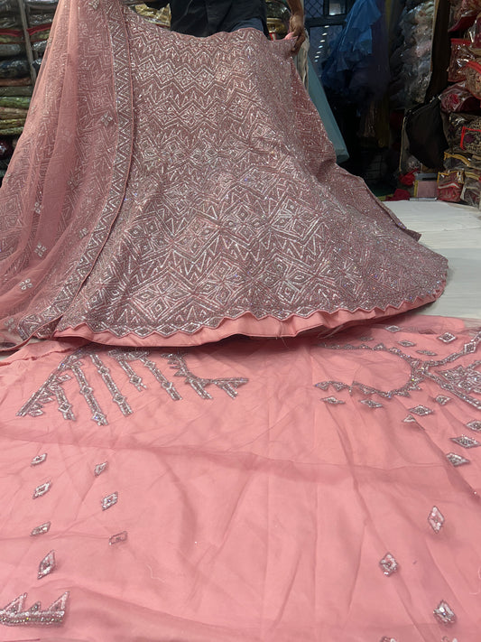 Lehenga rosa