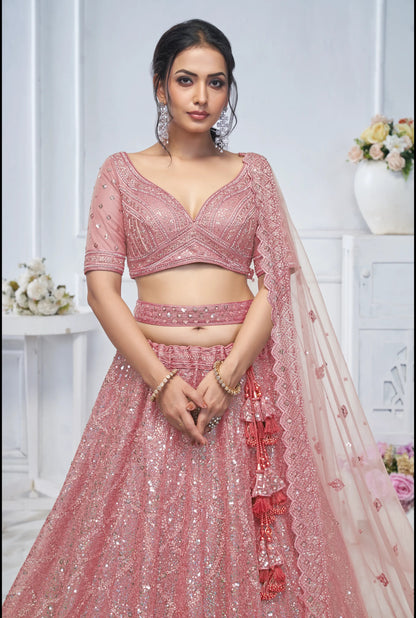 Pink Khoobsurat designer lehenga