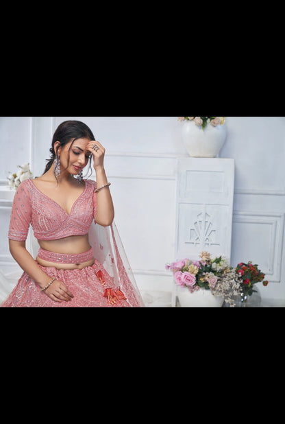 Pink Khoobsurat designer lehenga