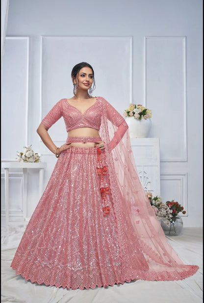 Pink Khoobsurat designer lehenga