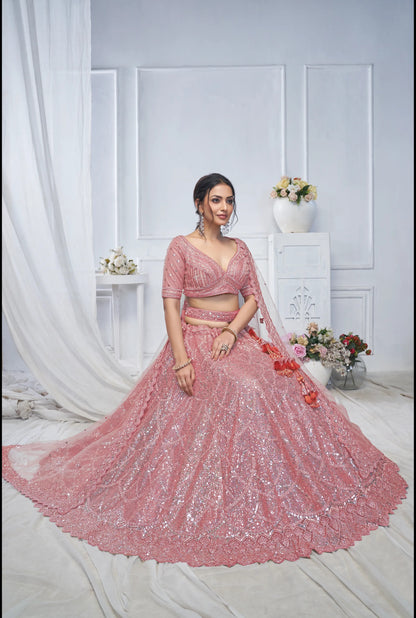 Pink Khoobsurat designer lehenga