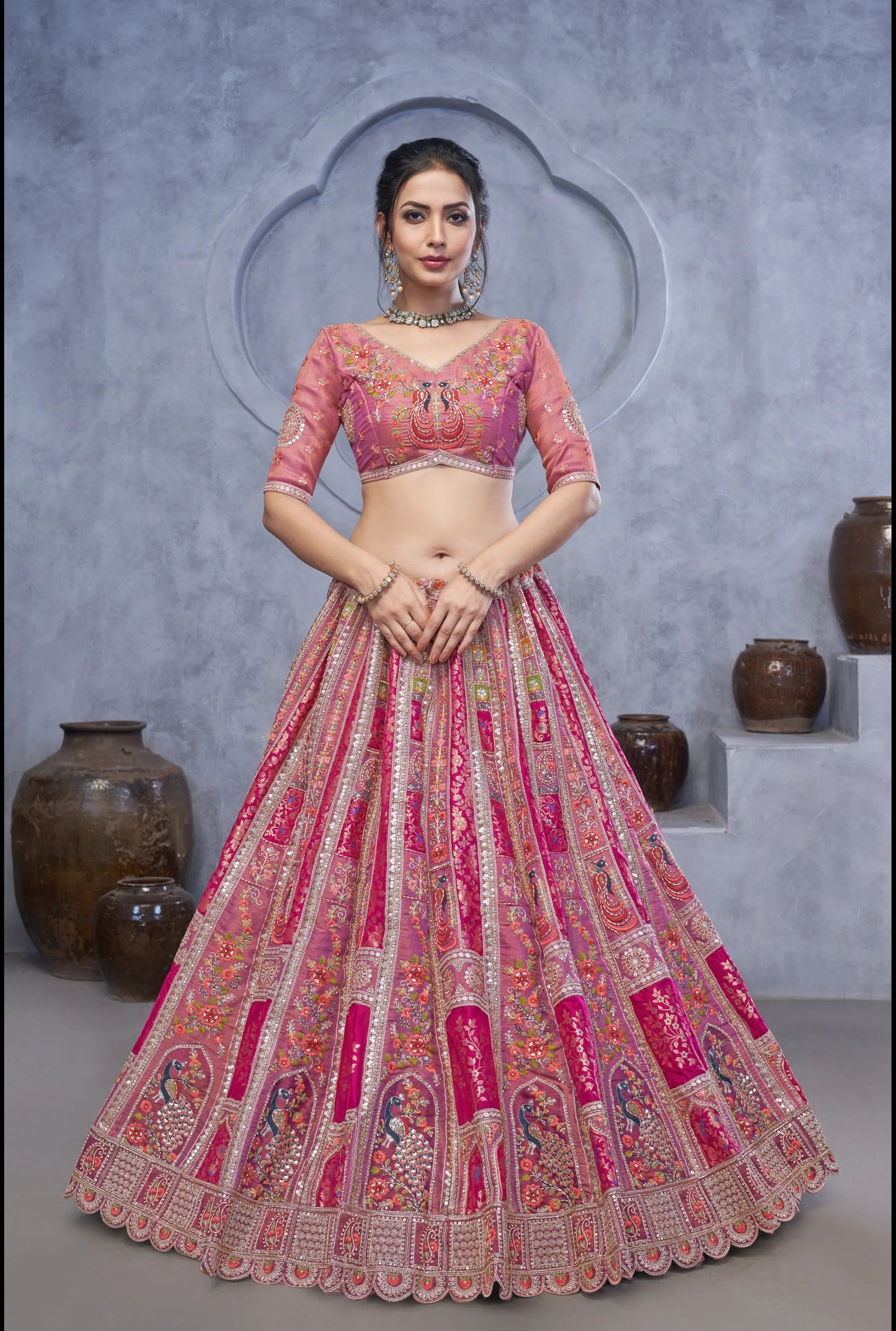 Pink Designer lehenga