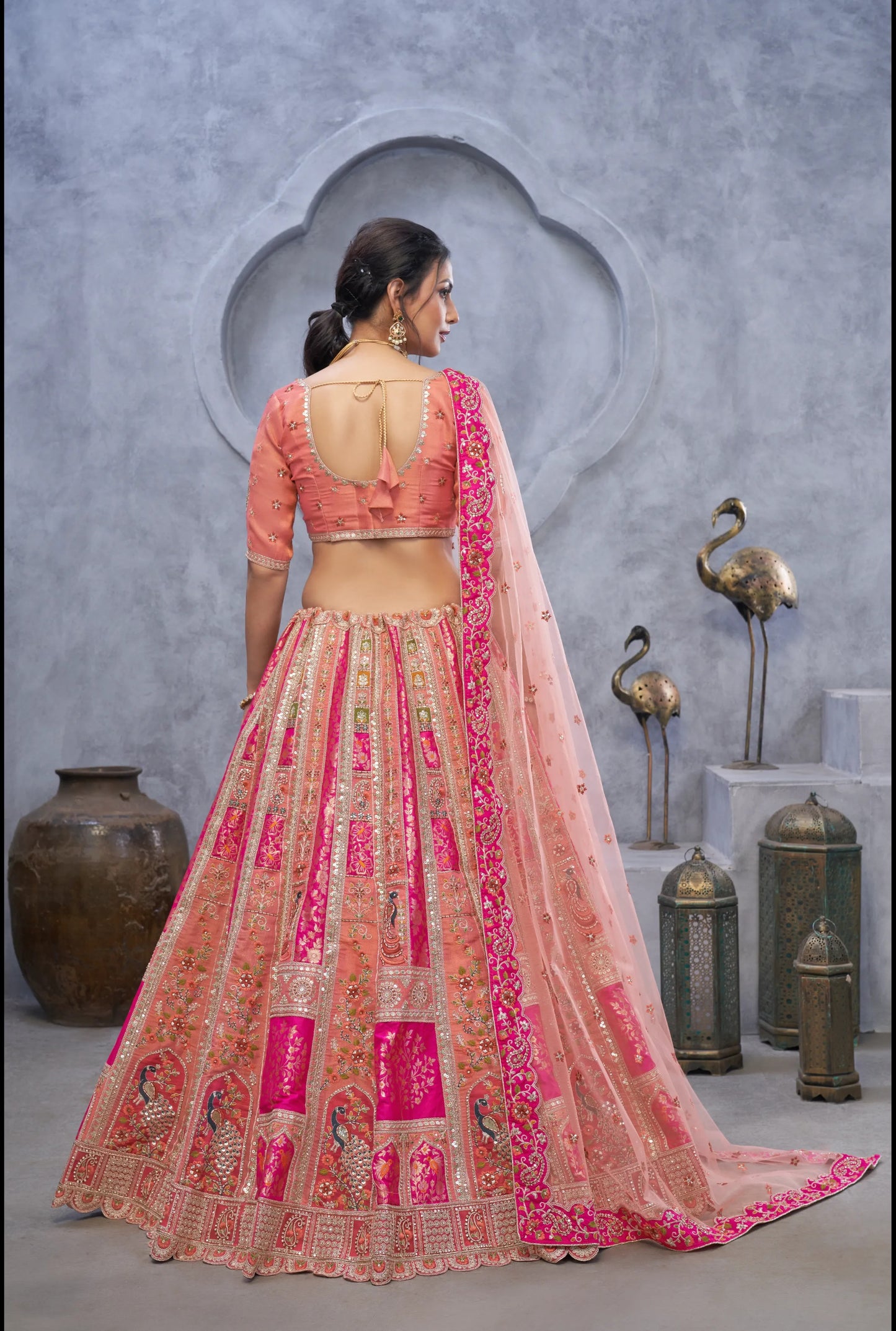 Hot Pink Designer lehenga