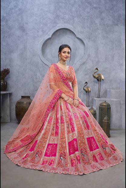 Hot Pink Designer lehenga